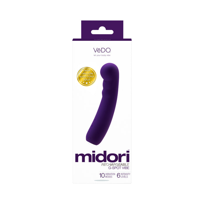 Vedo Midori Rechargeable G-Spot Vibe Deep Purple