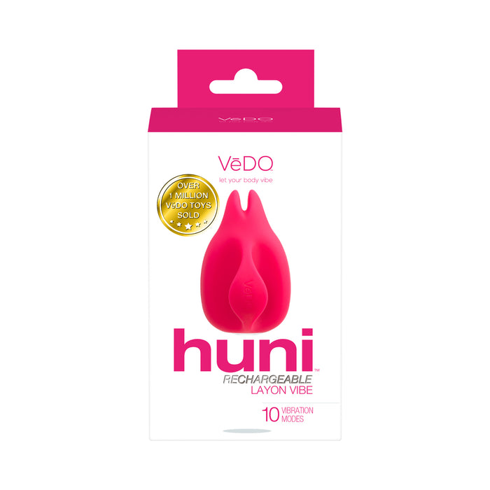 Vedo Huni Rechargeable Finger Vibe Tease Me Foxy Pink