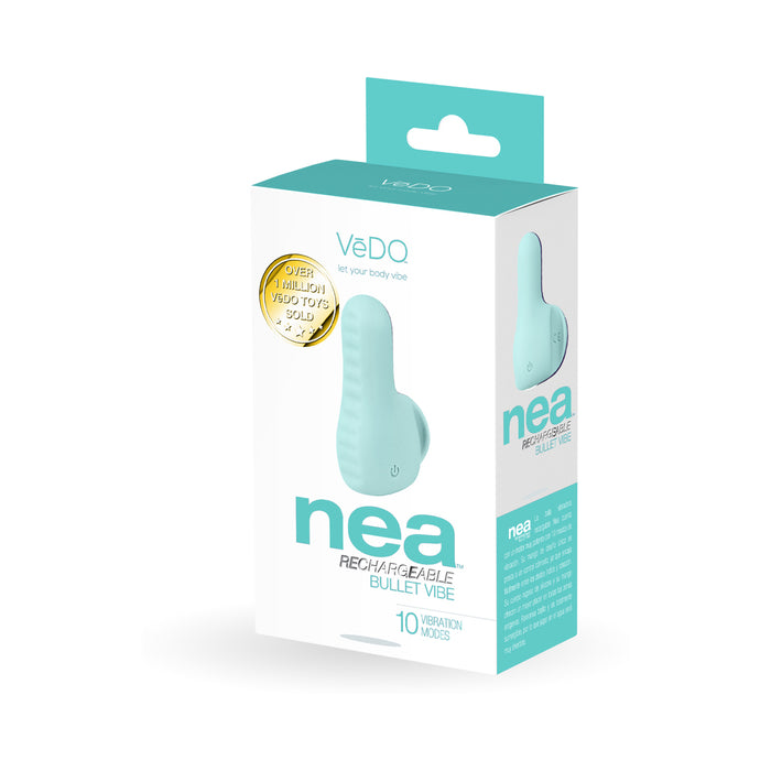 Vedo Nea Rechargeable Finger Vibe Tease Me Turquoise