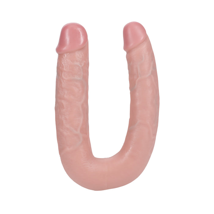 RealRock 9 in. U-Shaped Double Dildo Beige