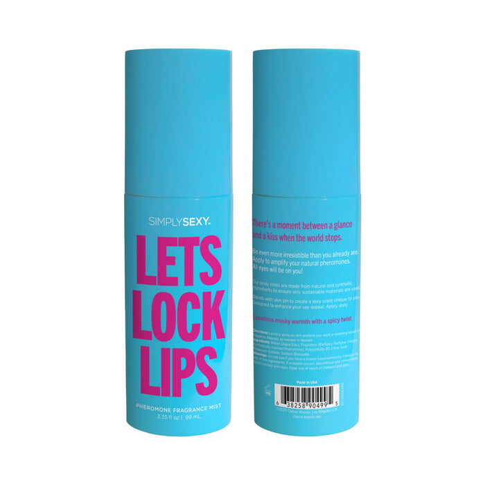 Simply Sexy Pheromone Body Mist Let's Lock Lips 3.35oz