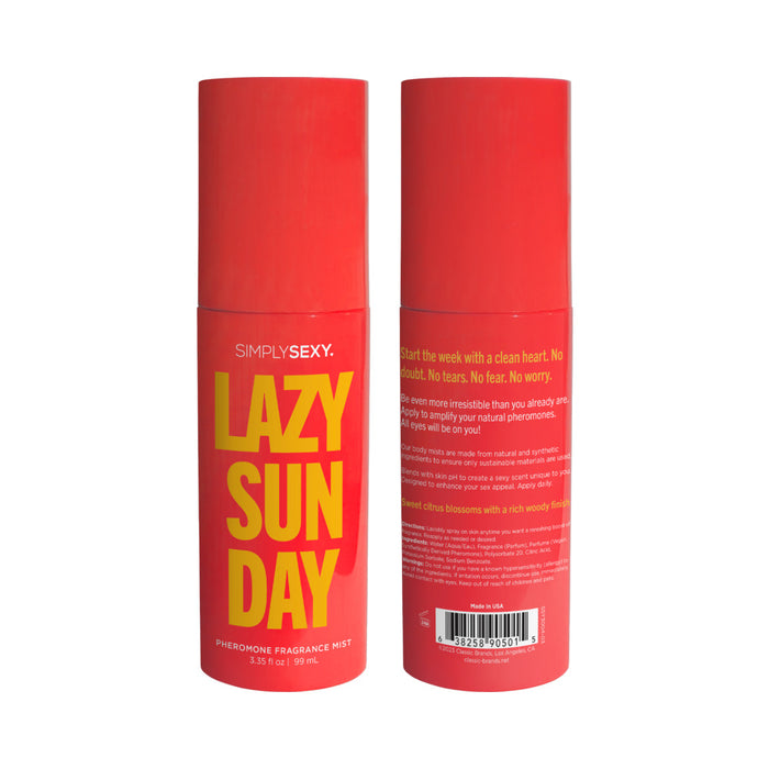 Simply Sexy Pheromone Body Mist Lazy Sunday 3.35oz