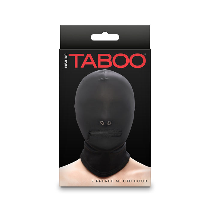 Hustler Taboo Zippered Mouth Hood Black