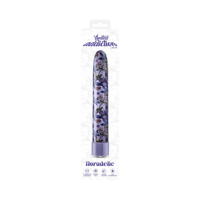 Limited Addiction Floradelic Rechargeable 7 in. Vibrator Purple