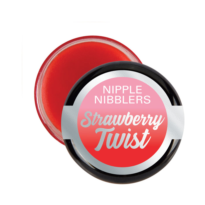 Jelique Nipple Nibbler Cool Tingle Balm 3g Strawberry Twist Bulk Bag 36pc