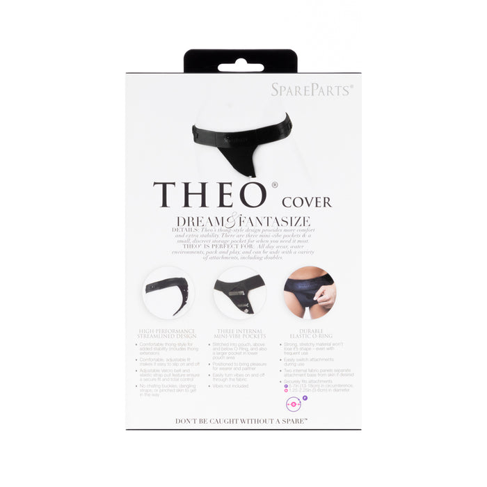 SpareParts Theo Cover Underwear Harness Black (Single Strap) Size A Nylon