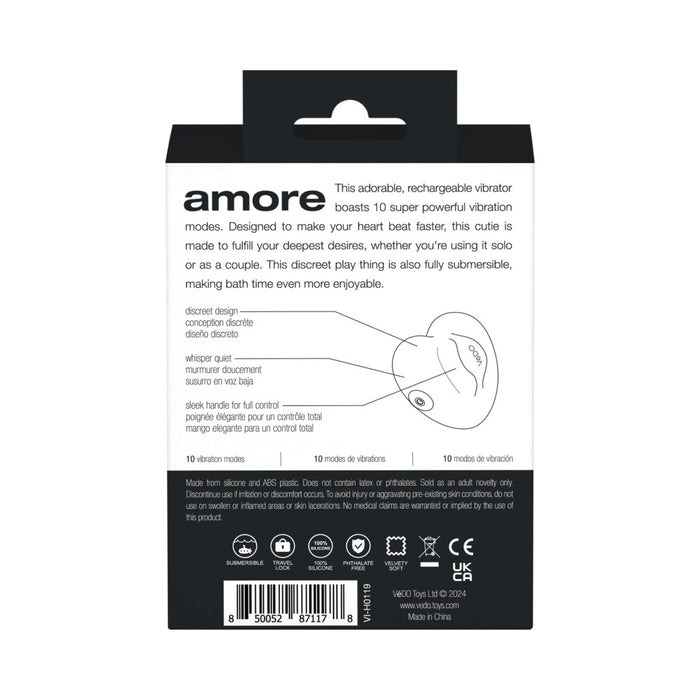 VeDO Amore Rechargeable Pleasure Vibe Black