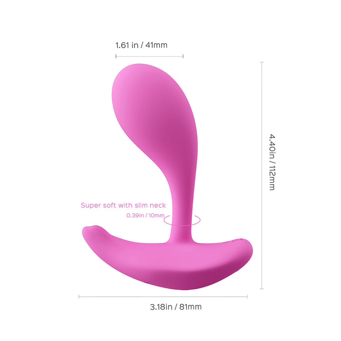 Honey Play Box Oly 2 Pressure Sensing App-Enabled Wearable Vibrator Pink