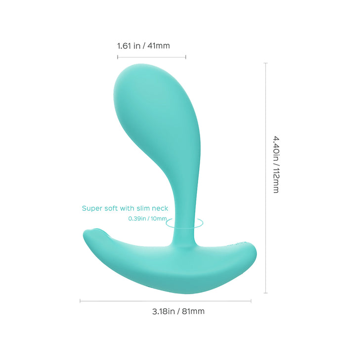 Honey Play Box Oly 2 Pressure Sensing App-Enabled Wearable Vibrator Blue