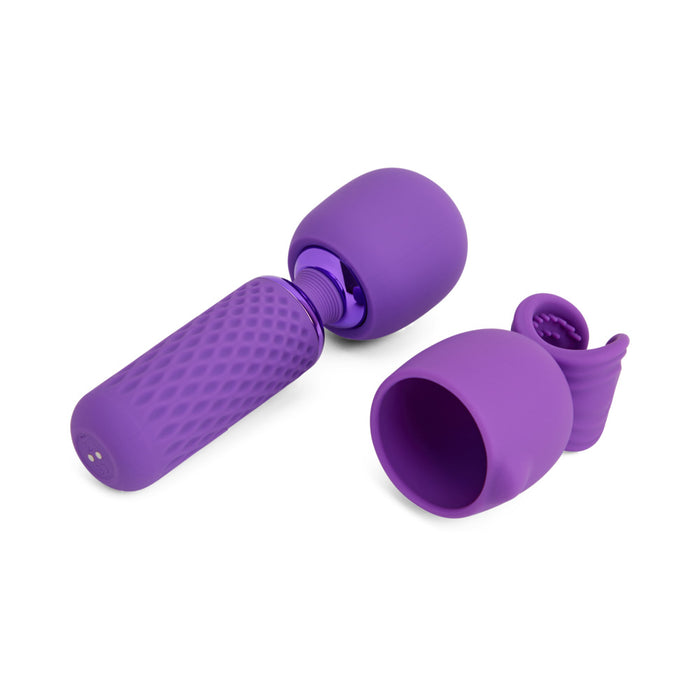 Nu Sensuelle Harlow Nubii Mini Wand W/ Masturbator Purple