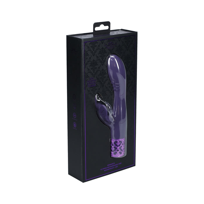 Royal Gems Monarch Silicone Rechargeable Vibrator Purple