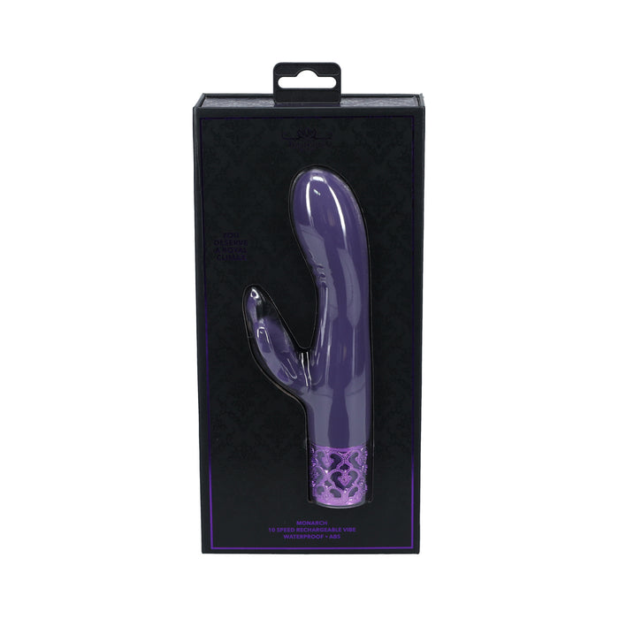 Royal Gems Monarch Silicone Rechargeable Vibrator Purple