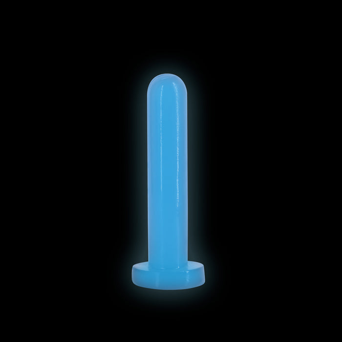 Firefly Thrill Small Glow-in-the-Dark Dildo Blue