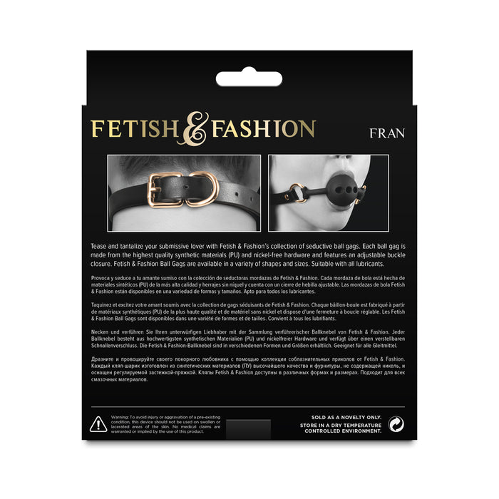 Fetish & Fashion Fran Ball Gag Black