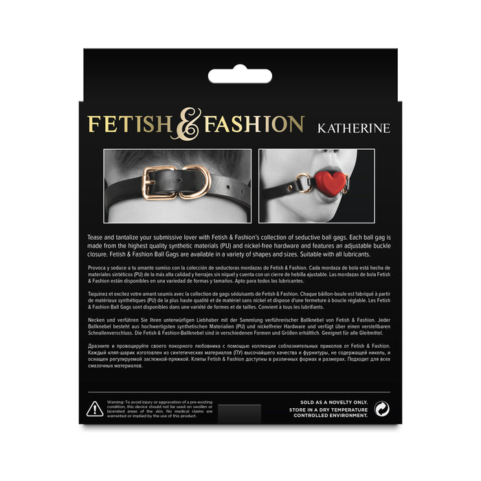 Fetish & Fashion Katherine Heart Gag Red