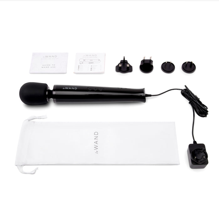 Le Wand Plug-In Vibrating Massager Black