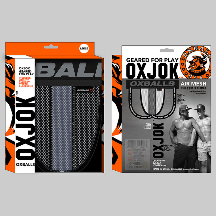 Oxballs Airmesh Upthrust Slider-Strap Jock Tar Black M