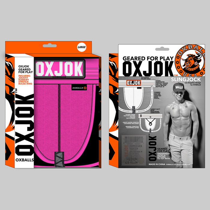 Oxballs Oxjok Slingjock Upthrust Slider-Strap Jock Pink Sky M