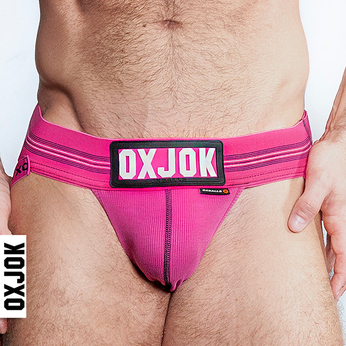 Oxballs Slingjock Upthrust Slider-Strap Jock Pink Sky XL
