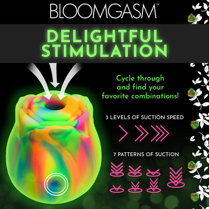 Bloomgasm Glow Rose Glow-in-the-Dark Rose Clit Stimulator