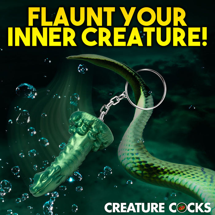 Creature Cocks Cockness Monster Silicone Keychain