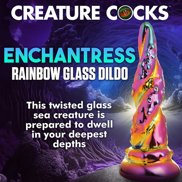 Creature Cocks Enchantress Rainbow Glass Dildo
