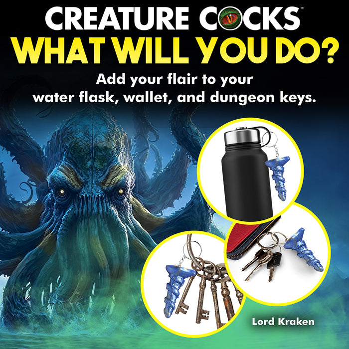 Creature Cocks Lord Kraken Silicone Keychain