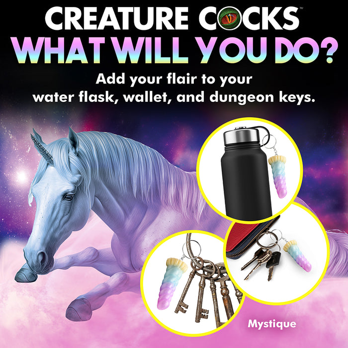 Creature Cocks Mystique Unicorn Silicone Keychain