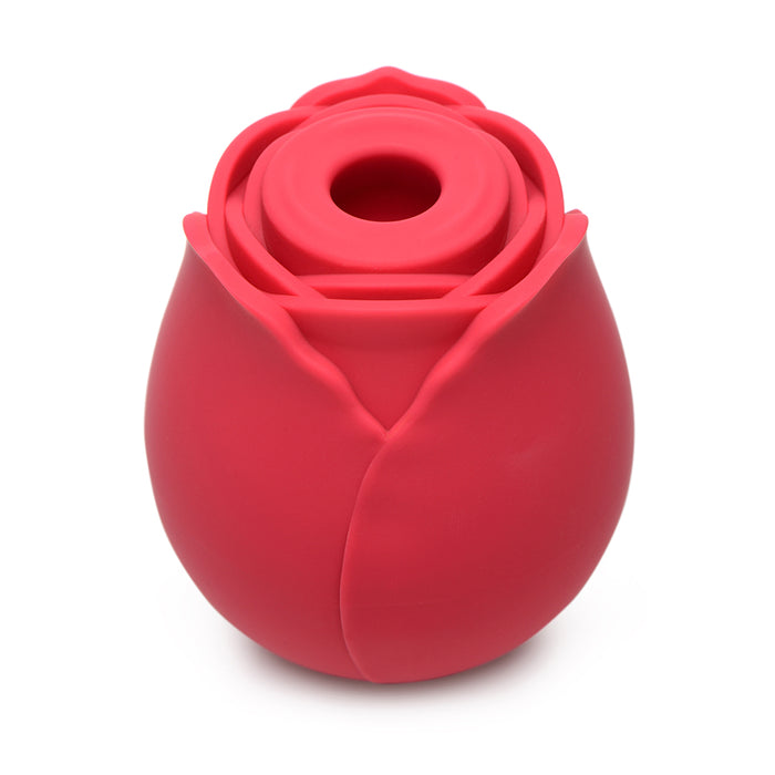Bloomgasm 10X Wild Rose Silicone Suction Clit Stimulator Red