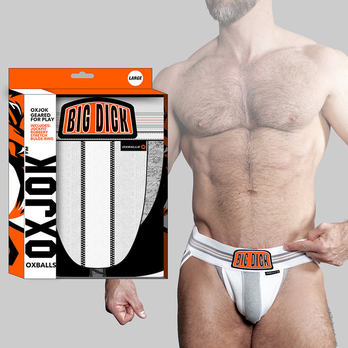 Oxballs Oxjok Bulger Pumper-Sack Slider Jock White Snow M