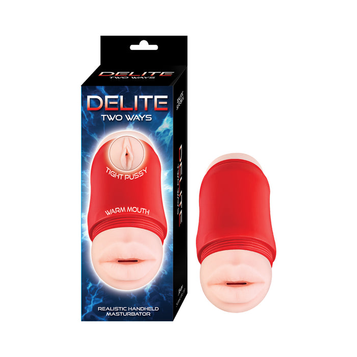 Delite Two Ways Mouth & Vagina Beige