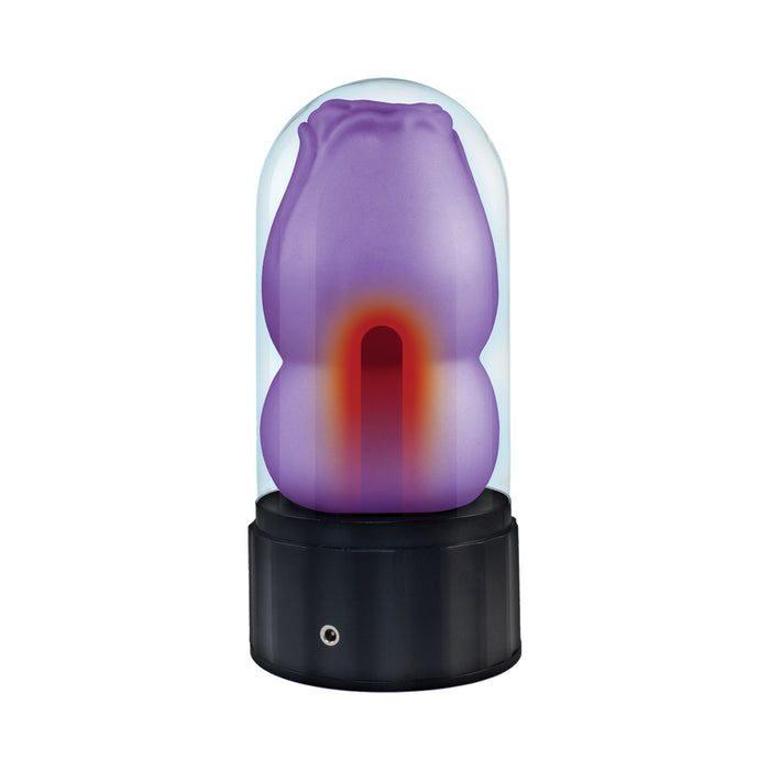 Delite Heated Rose Masturbator Purple