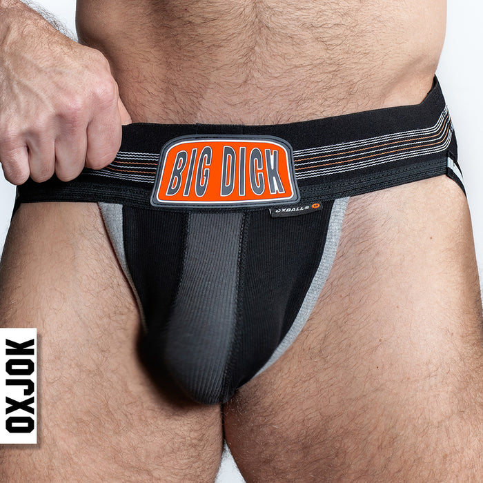 Oxballs Oxjok Bulger Pumper-Sack Slider Jock Black Iron S