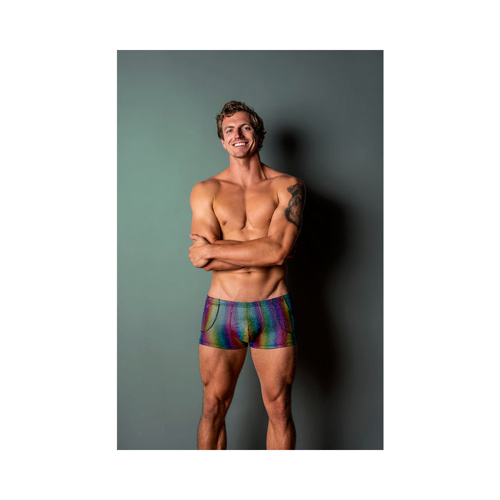 Male Power Pack & Play Pocket Short Rainbow S