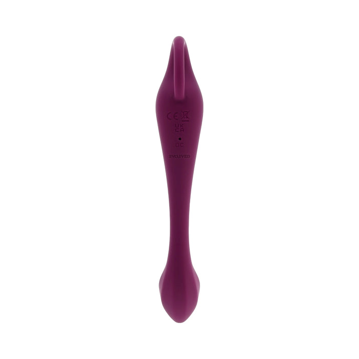 Evolved Lochness G Rechargeable Vibrator Silicone Burgundy