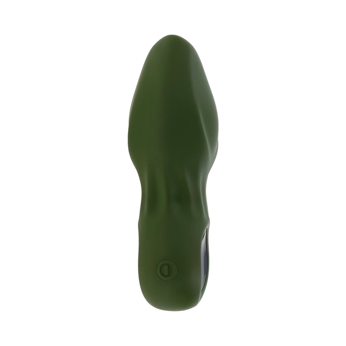 Gender X My Secret Garden Rechargeable Vibrating Anal Plug With Remote Silicone Green