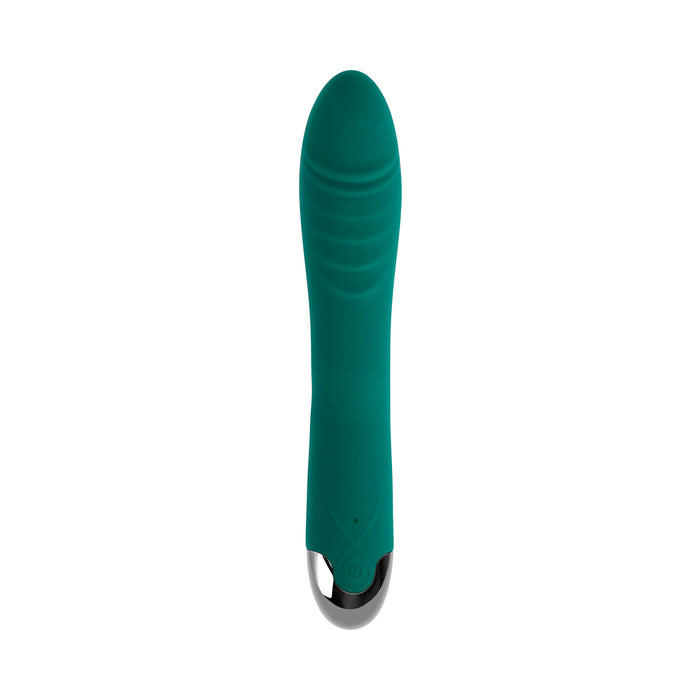 Gender X Pirouette Rechargeable Vibrating Vibrator Silicone Teal