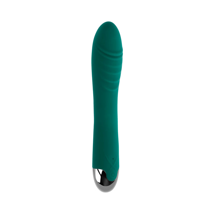 Gender X Pirouette Rechargeable Vibrating Vibrator Silicone Teal