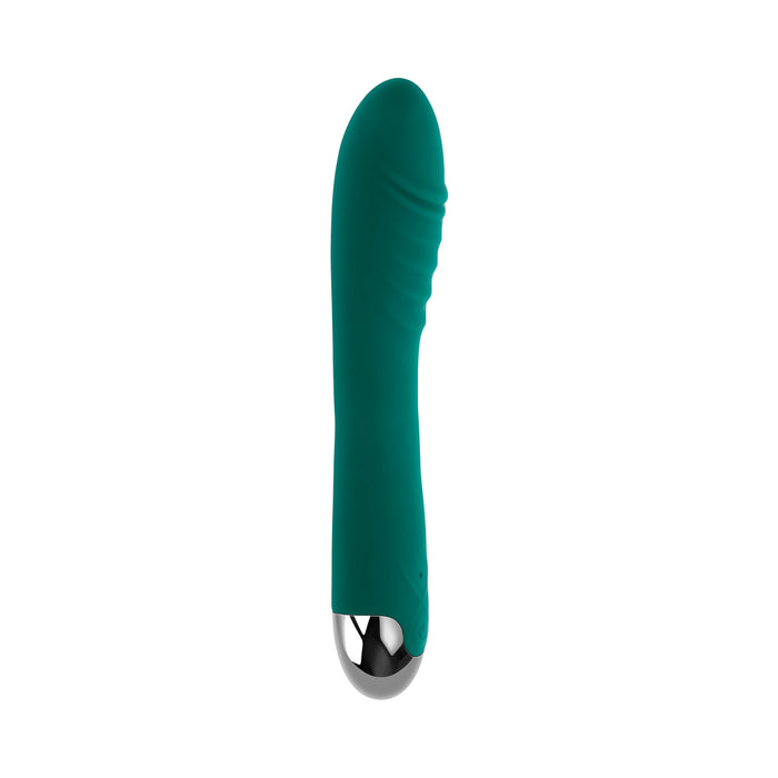 Gender X Pirouette Rechargeable Vibrating Vibrator Silicone Teal