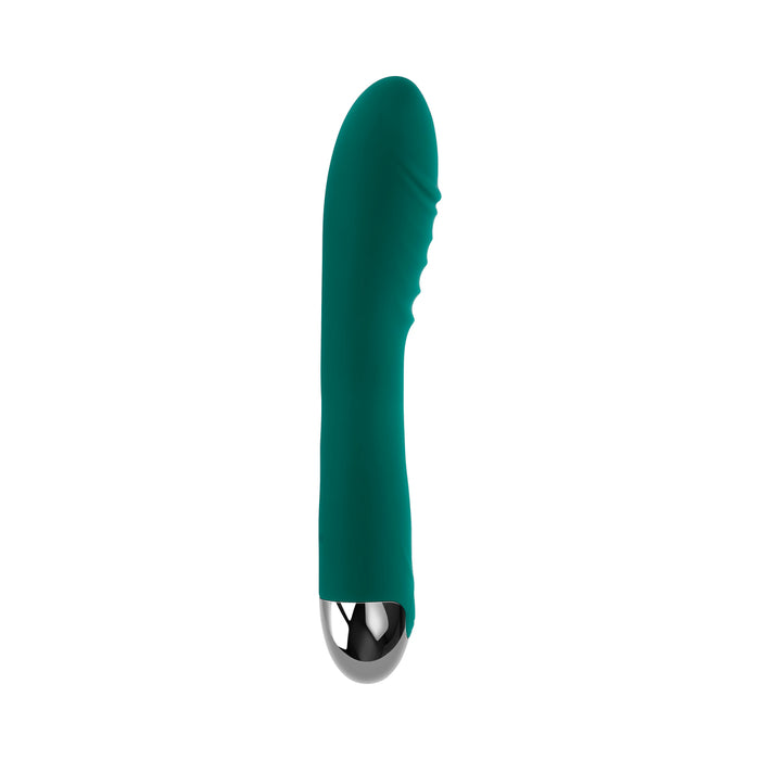 Gender X Pirouette Rechargeable Vibrating Vibrator Silicone Teal