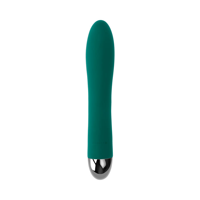 Gender X Pirouette Rechargeable Vibrating Vibrator Silicone Teal