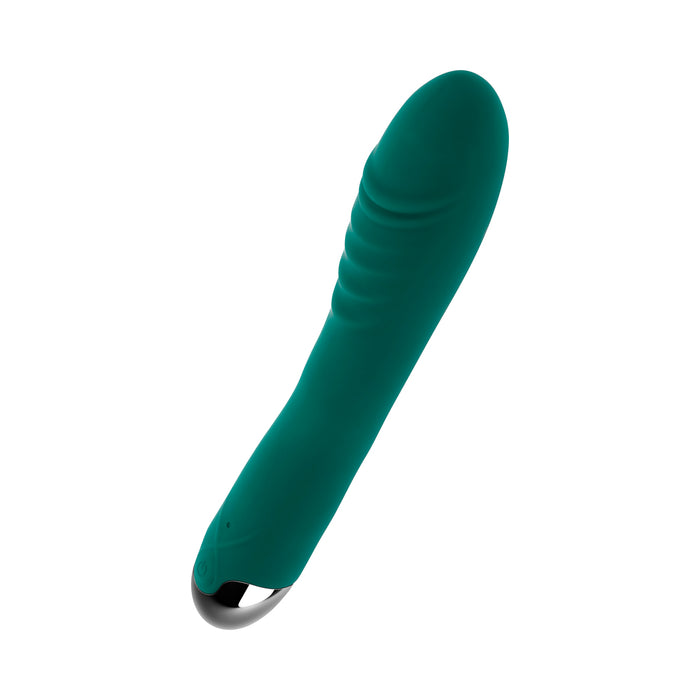 Gender X Pirouette Rechargeable Vibrating Vibrator Silicone Teal