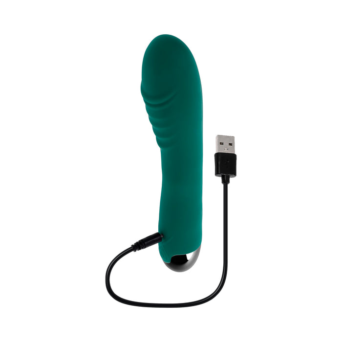 Gender X Pirouette Rechargeable Vibrating Vibrator Silicone Teal