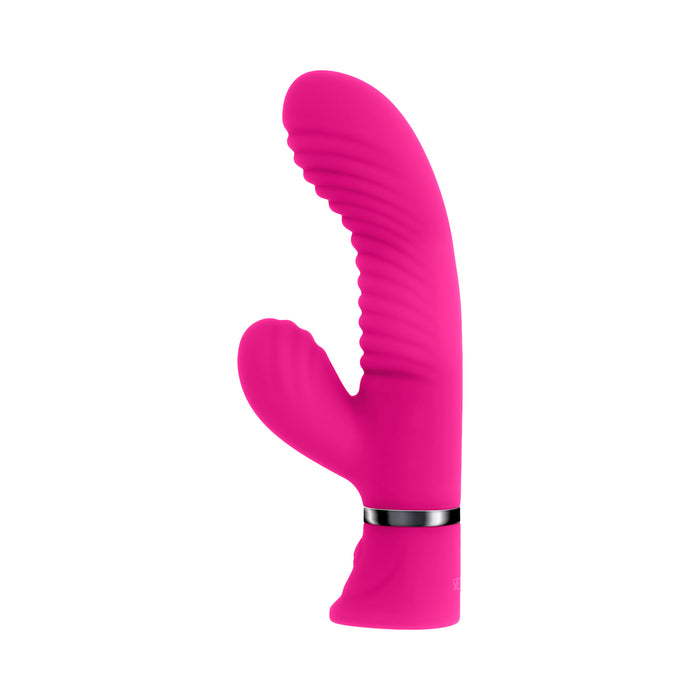 Selopa Next Wave Rechargeable Vibrating Dual Stimulatore Vibrator Silicone Pink