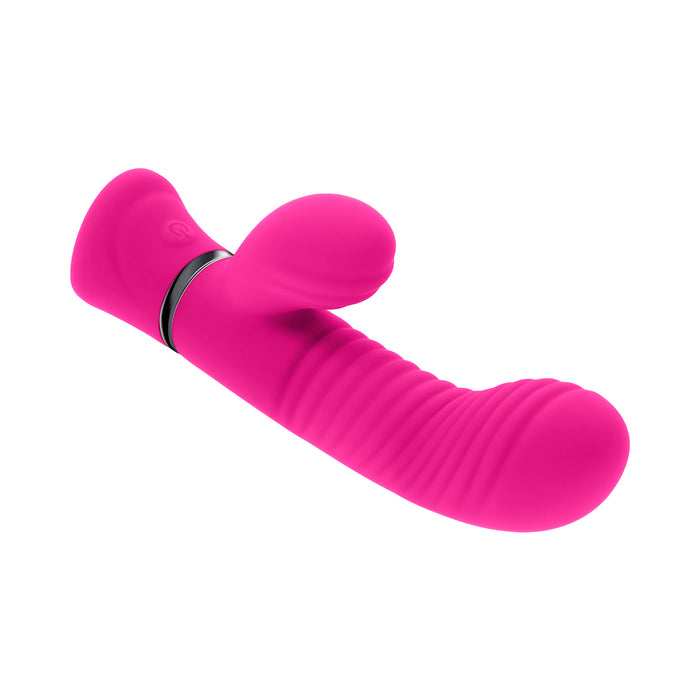 Selopa Next Wave Rechargeable Vibrating Dual Stimulatore Vibrator Silicone Pink