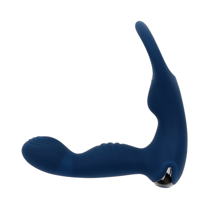 Zero Tolerance By All Means Rechargeable Vibrating Prostate Vibrator With Remote Silicone Blue