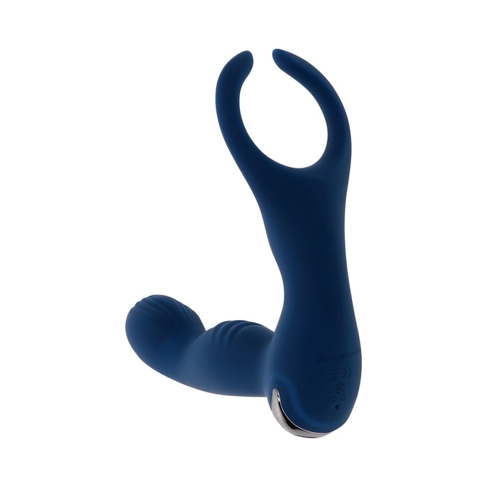 Zero Tolerance By All Means Rechargeable Vibrating Prostate Vibrator With Remote Silicone Blue