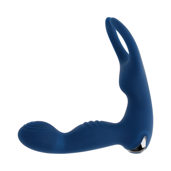 Zero Tolerance By All Means Rechargeable Vibrating Prostate Vibrator With Remote Silicone Blue