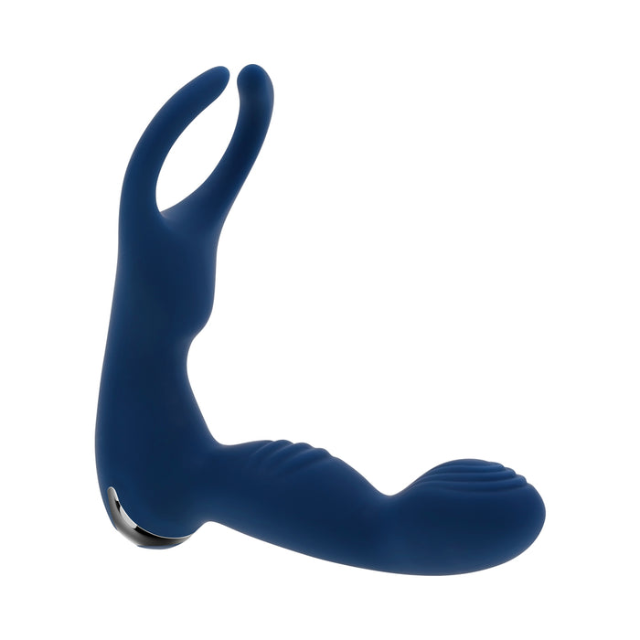 Zero Tolerance By All Means Rechargeable Vibrating Prostate Vibrator With Remote Silicone Blue