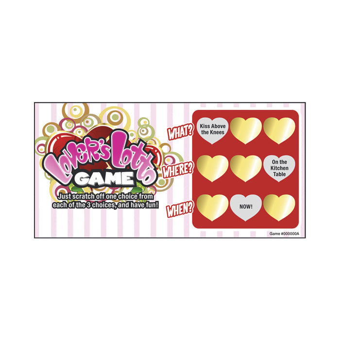 Lovers Lotto Game Scratch & Play Sex Game 144pcs/Display